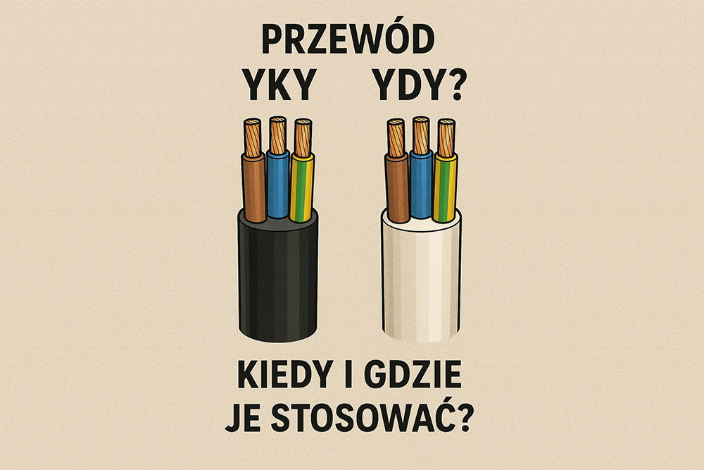 Czym różni się przewód YKY od YDY? Kiedy i gdzie je stosować?
